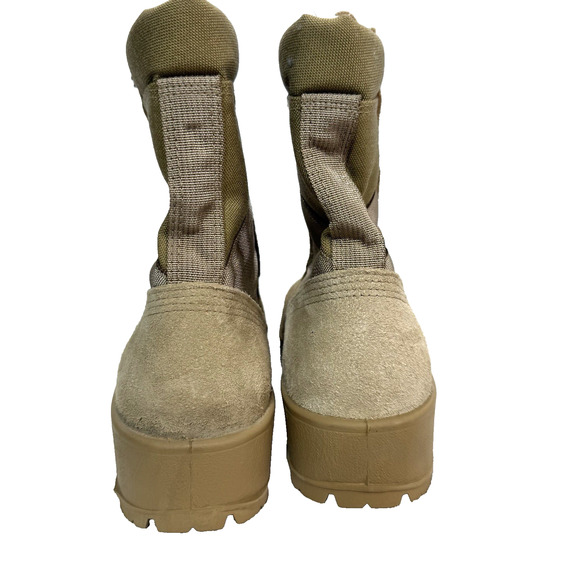 6 Wo's Military Hot weather steel Toe Combat boot, TAN - Picture 3 of 16